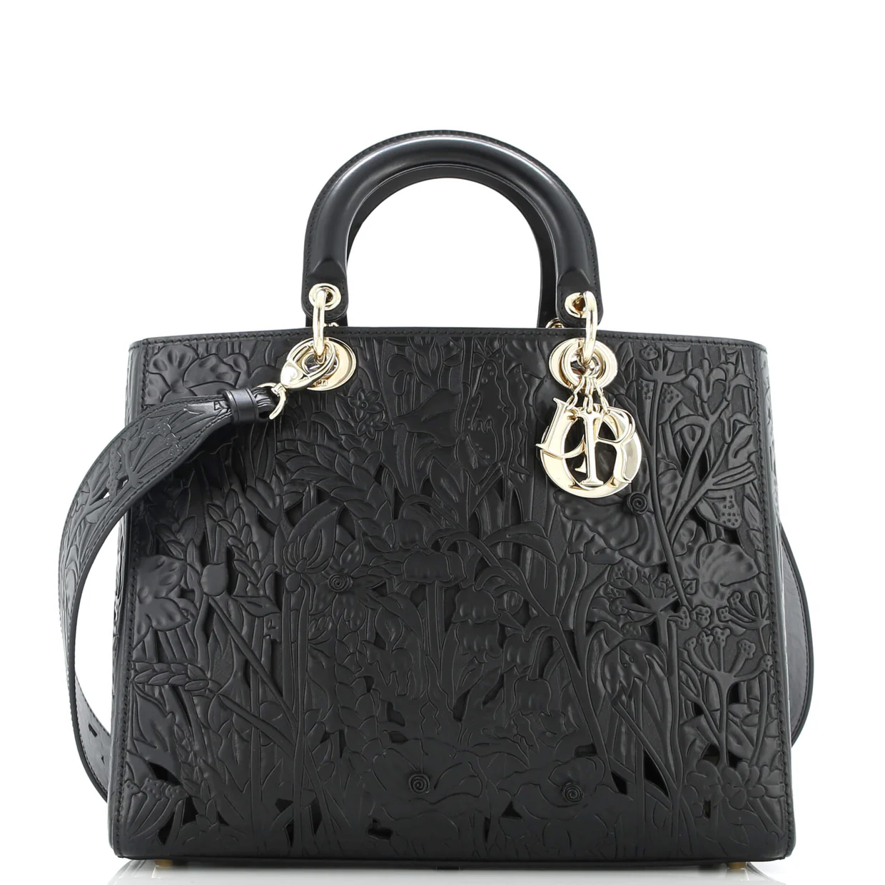 Lady Dior Bag Laser Cut Leather Large - Deep Luxury
