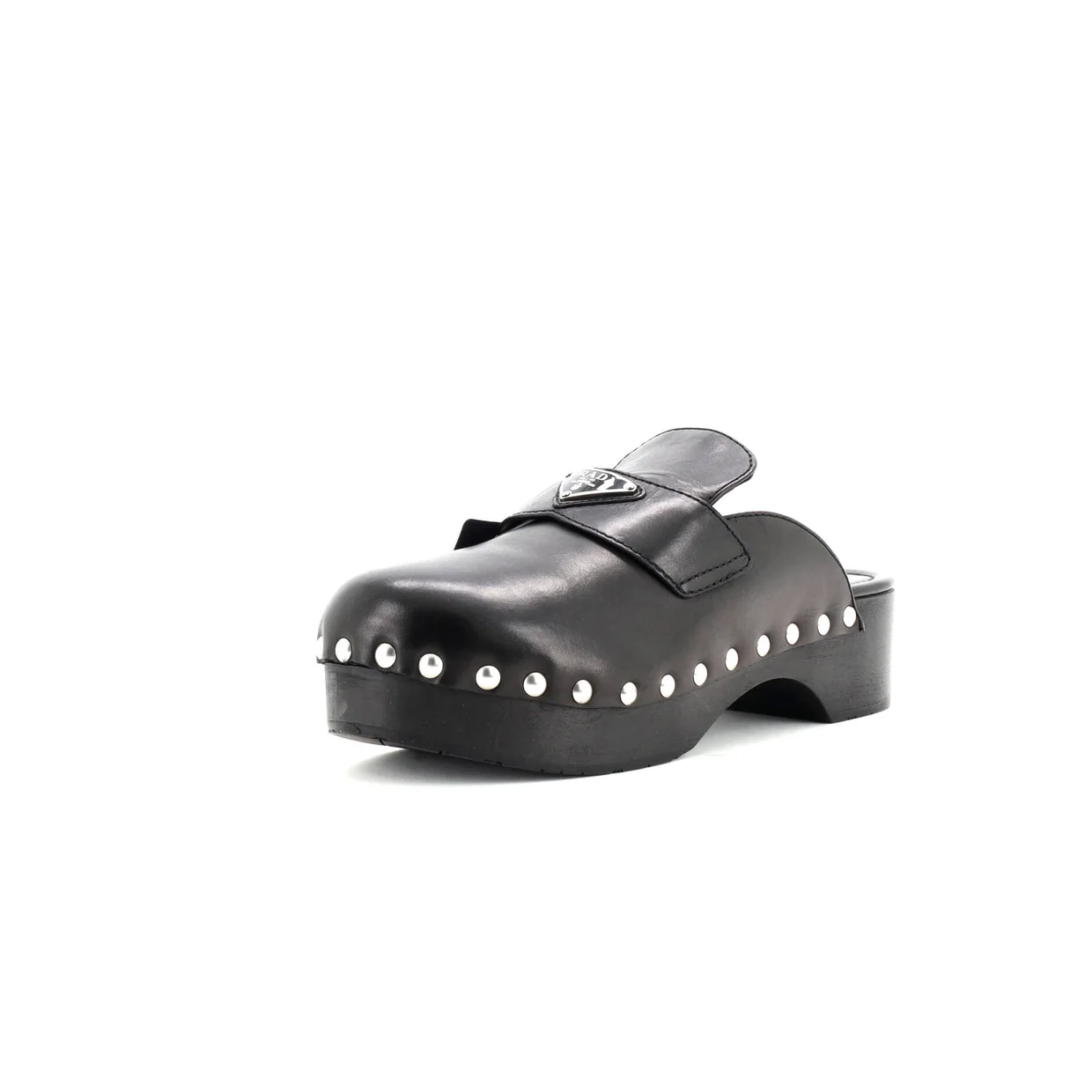 Women's Logo Mule Clogs Leather - Deep Luxury