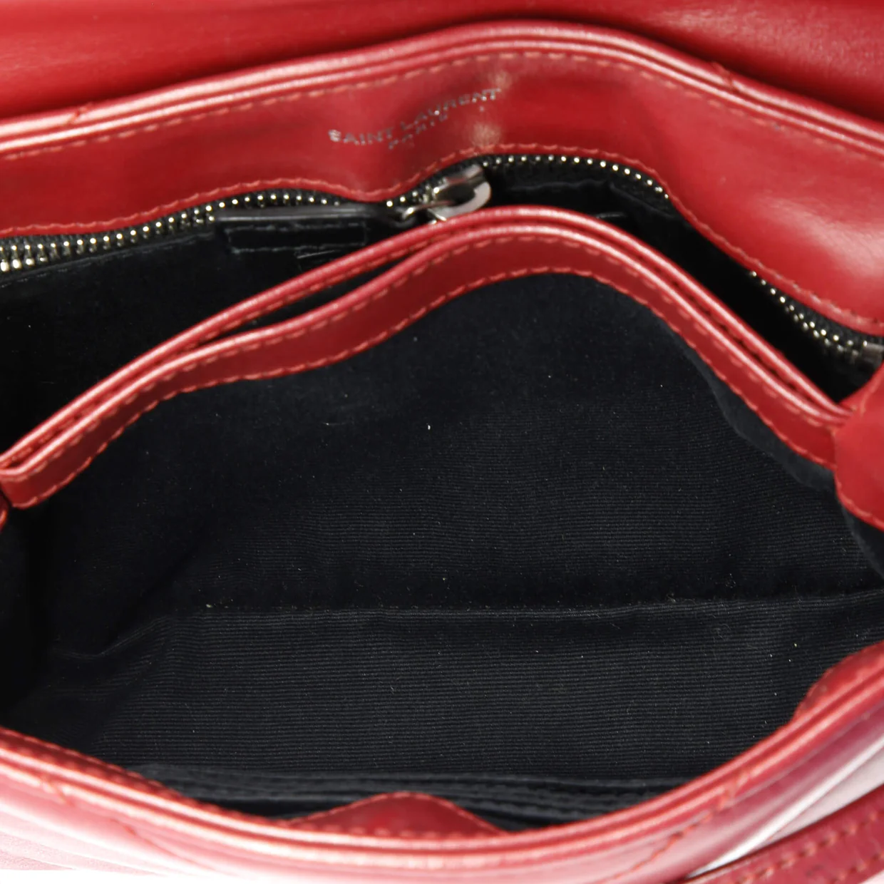 Loulou Shoulder Bag Matelasse Chevron Leather Toy - Deep Luxury