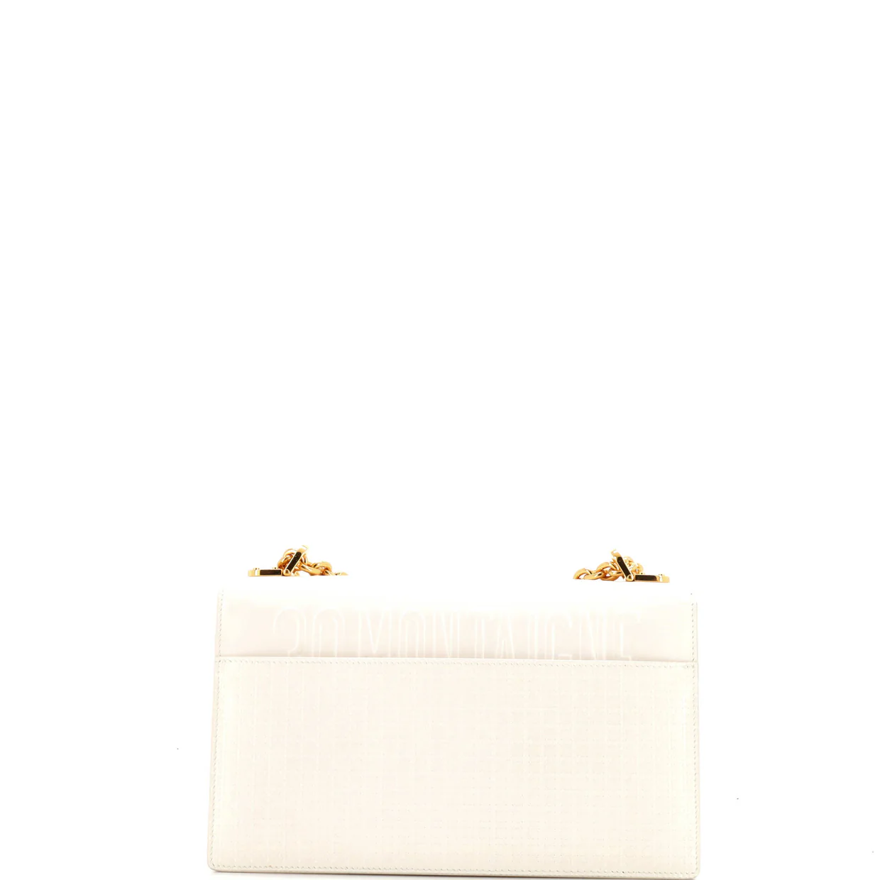 30 Montaigne Chain Flap Bag Micro Cannage Calfskin - Deep Luxury