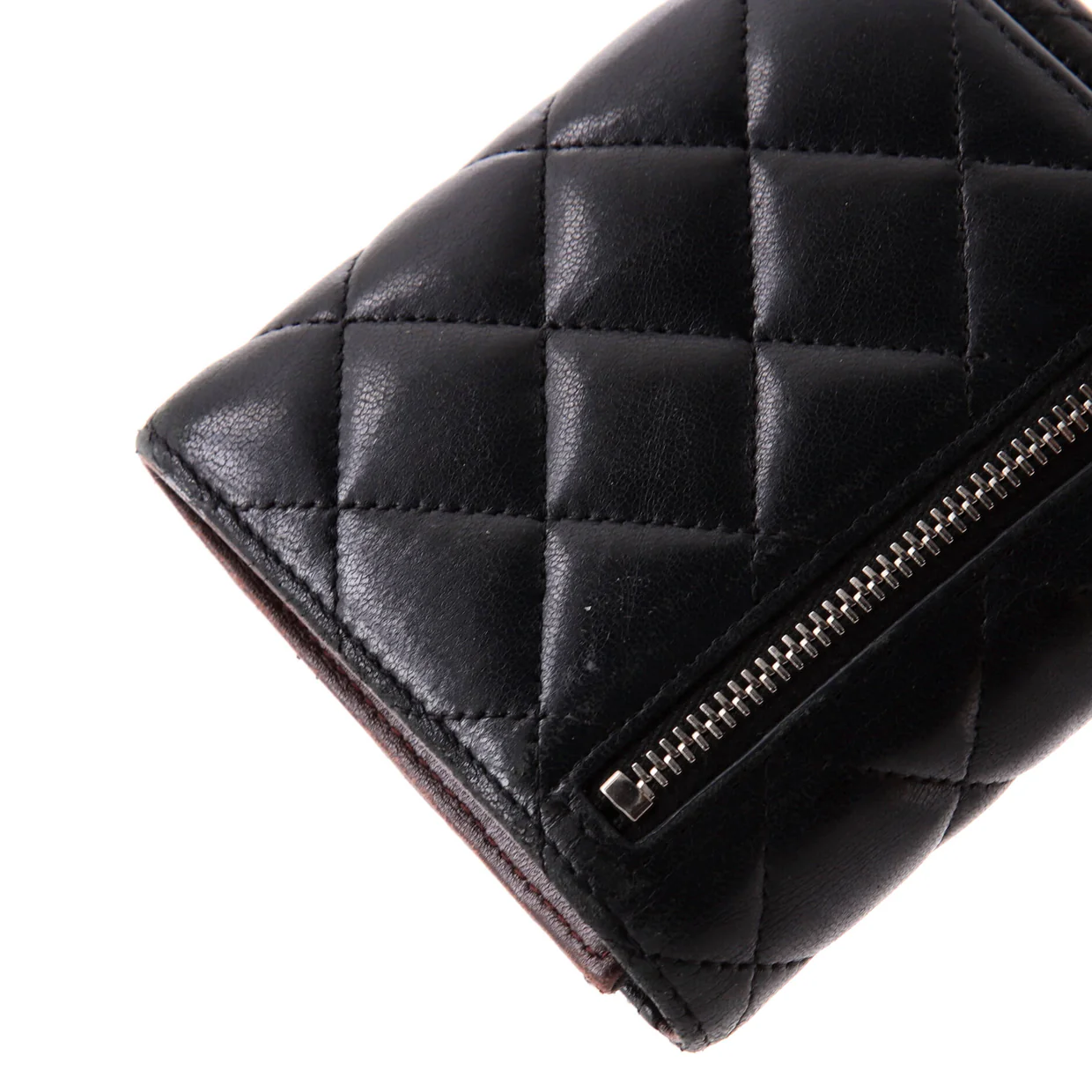 CC Compact Classic Flap Wallet Quilted Lambskin - Deep Luxury