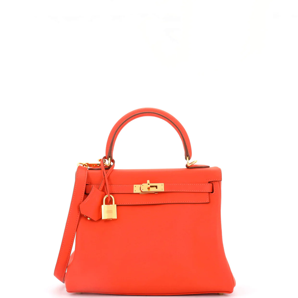 Kelly Handbag Capucine Swift with Gold Hardware 25 - Deep Luxury