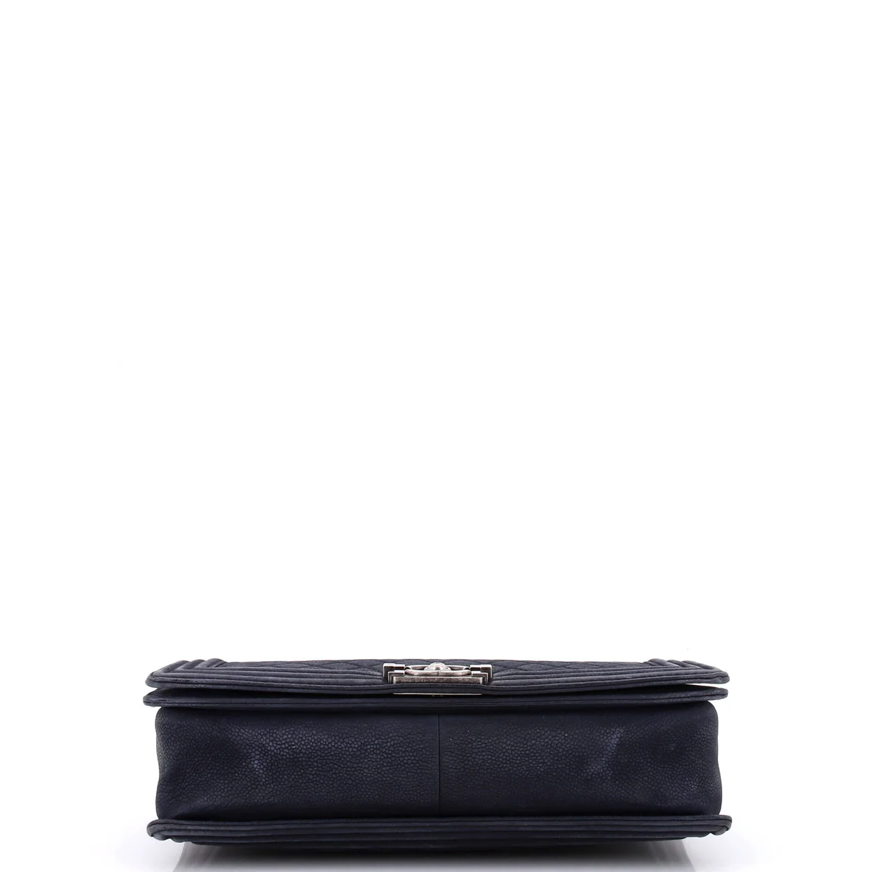 Boy Flap Bag Quilted Matte Caviar Large - Deep Luxury