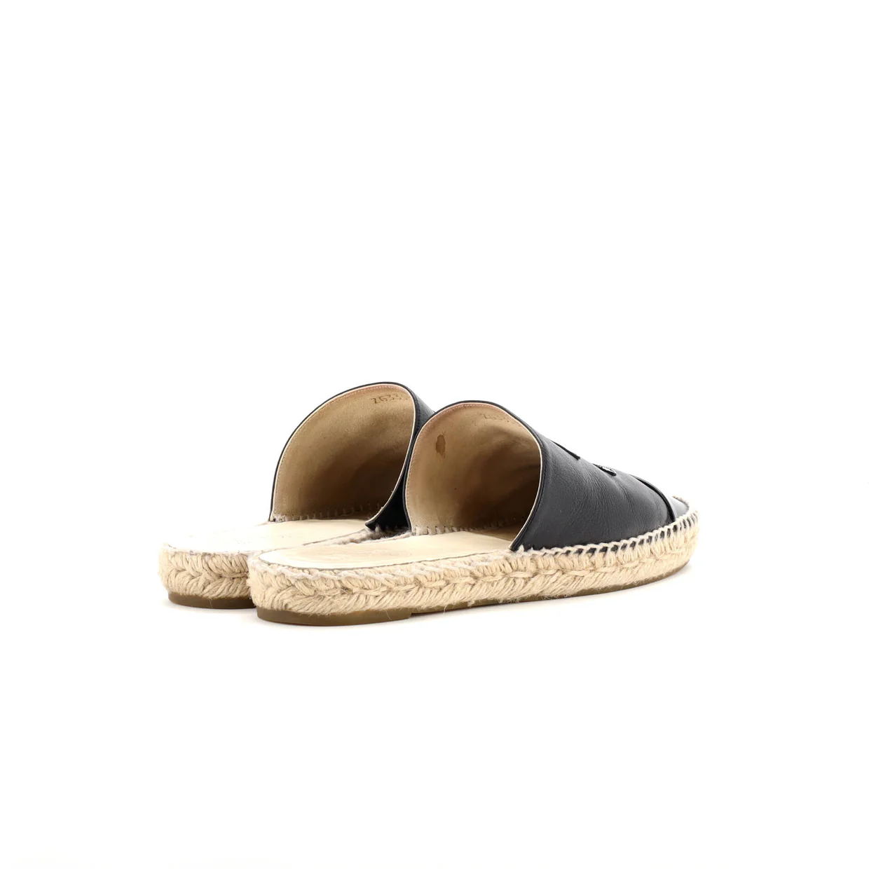 Women's CC Mule Espadrilles Leather - Deep Luxury