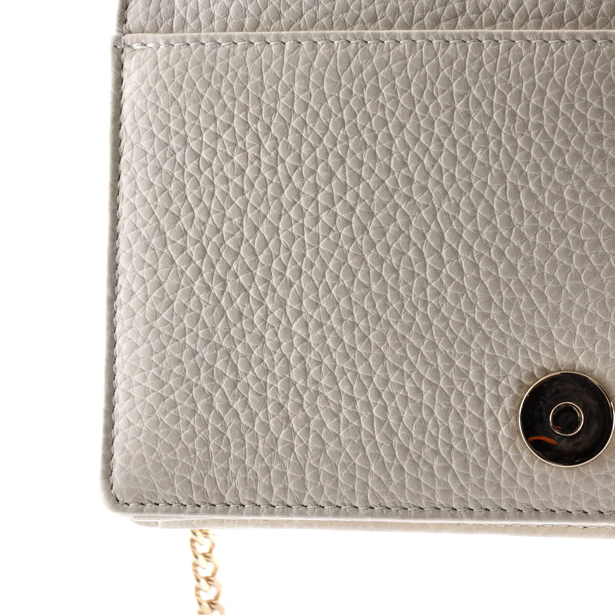 Diorama Wallet on Chain Leather - Deep Luxury