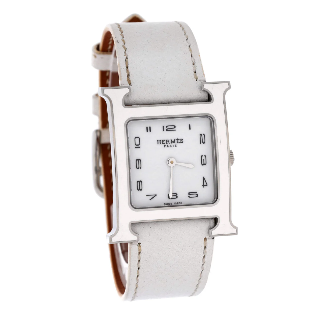 Heure H Quartz Watch Plated Metal and Leather 26 - Deep Luxury