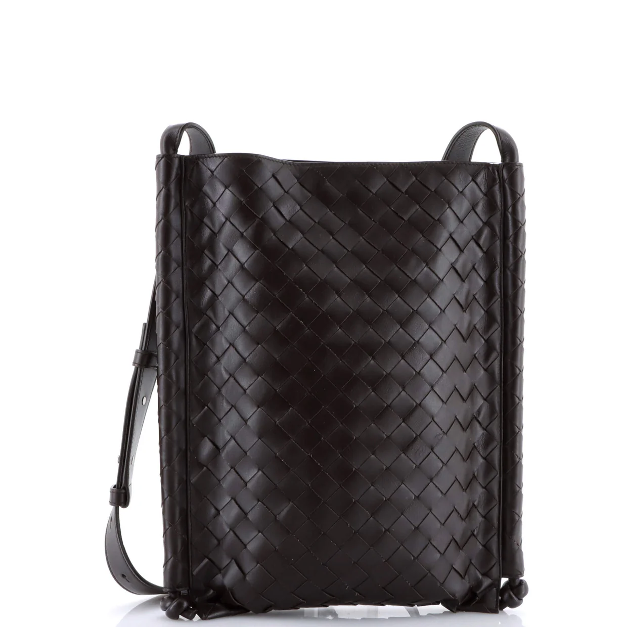 Flat Loop Bag Intrecciato Nappa Large - Deep Luxury