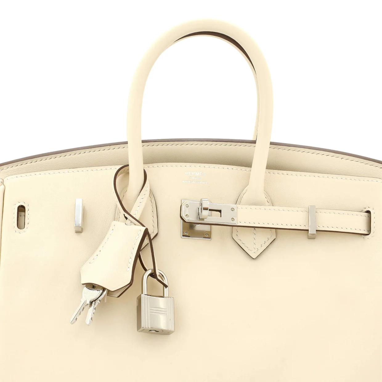 Birkin Handbag Light Swift with Palladium Hardware 25 - Deep Luxury