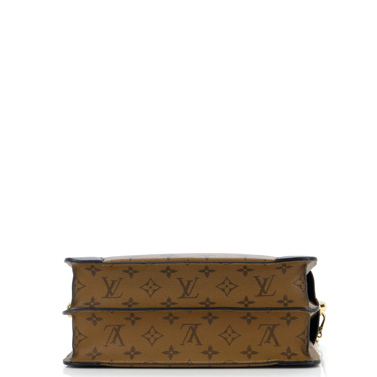 City Malle Handbag Reverse Monogram Canvas and Leather MM - Deep Luxury