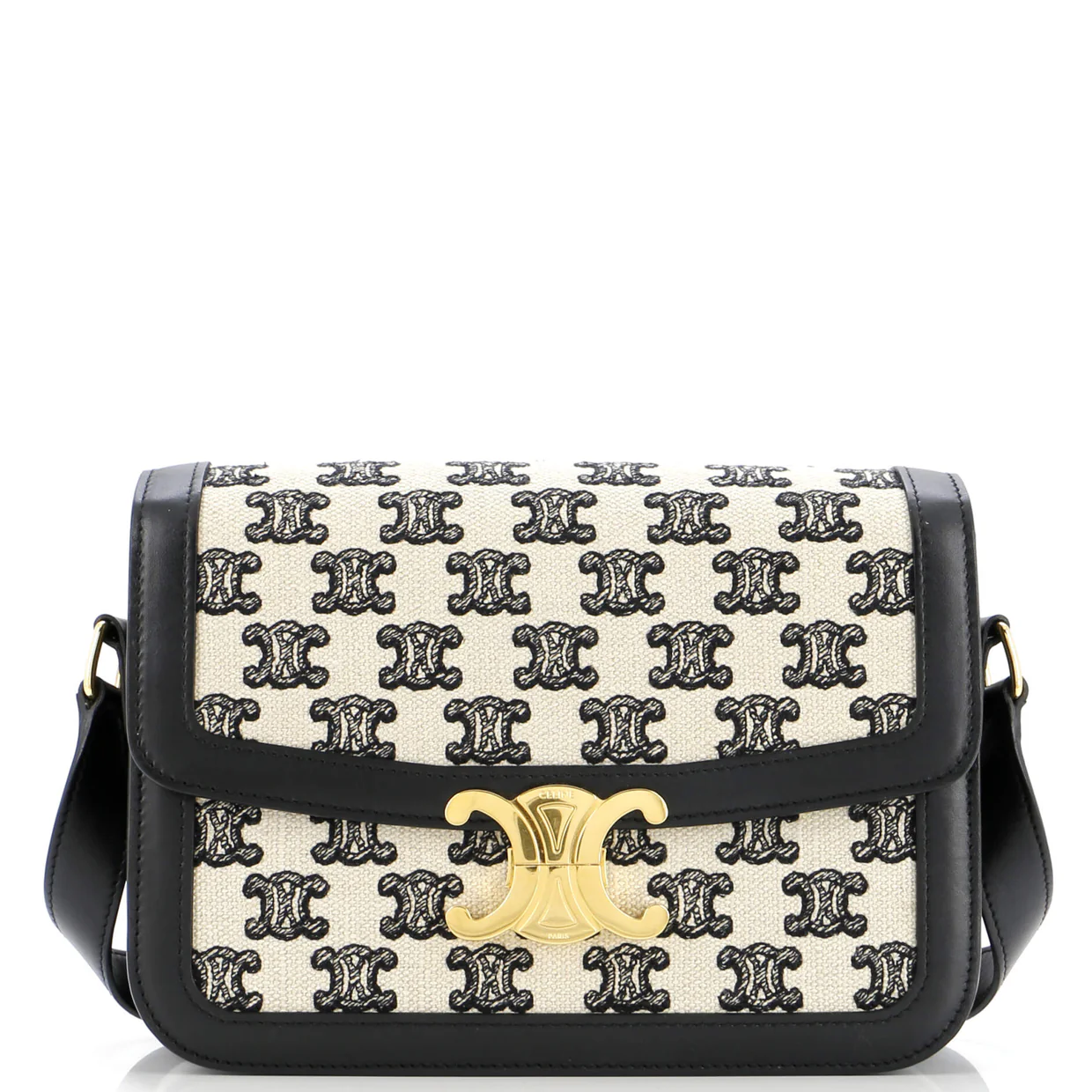 Triomphe Shoulder Bag Triomphe Canvas Medium - Deep Luxury