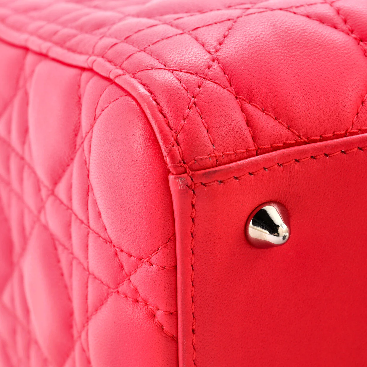Lady Dior Bag Cannage Quilt Lambskin Medium - Deep Luxury