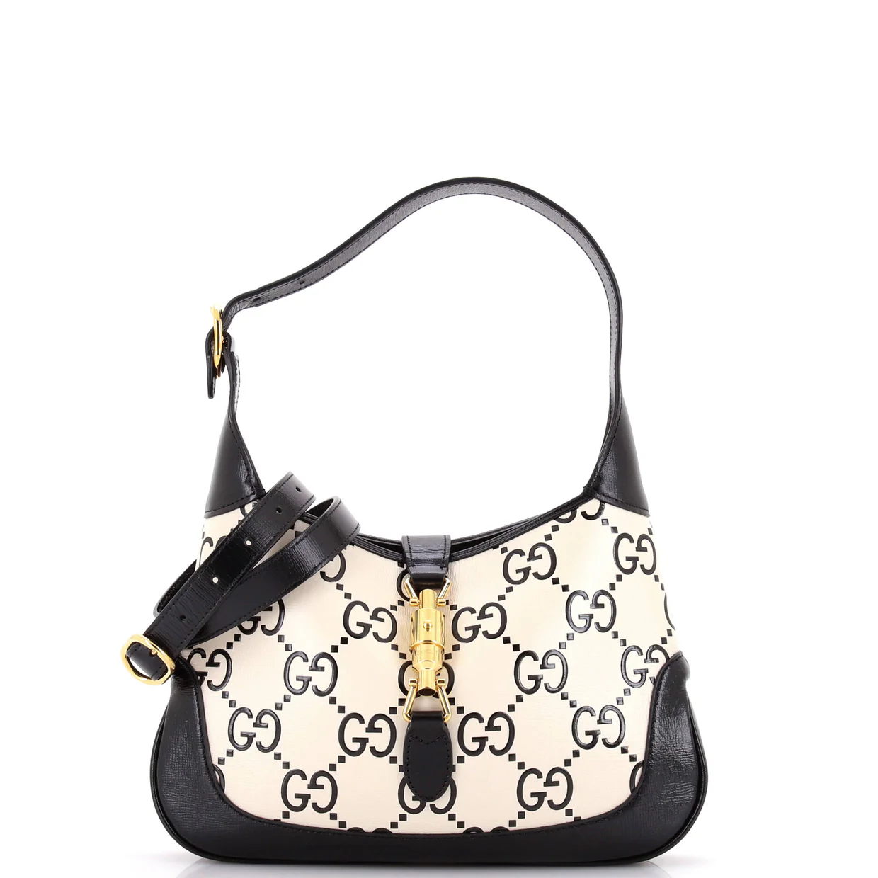 Jackie 1961 Hobo GG Embossed Leather Small - Deep Luxury