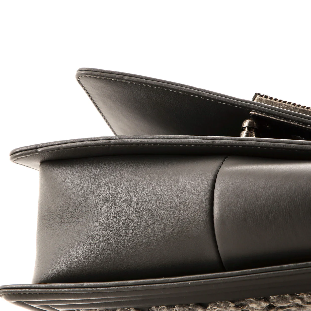 Boy Flap Bag Braided Tweed Old Medium - Deep Luxury