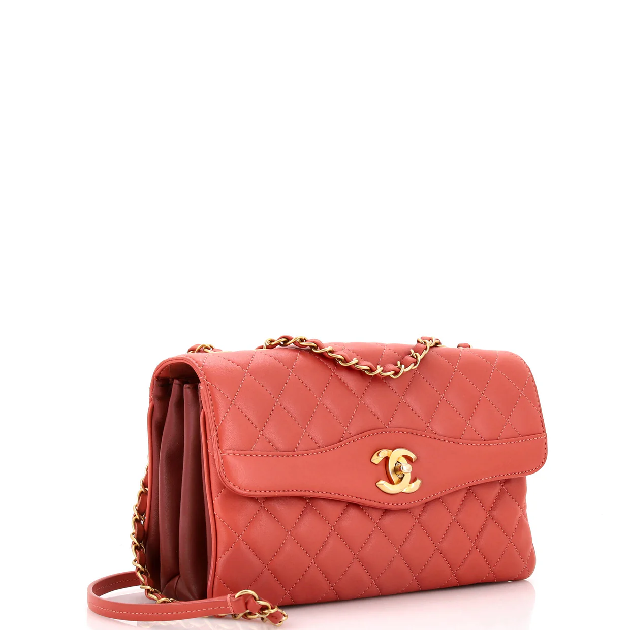 Daily Companion Coco Vintage Flap Bag Quilted Lambskin Large - Deep Luxury