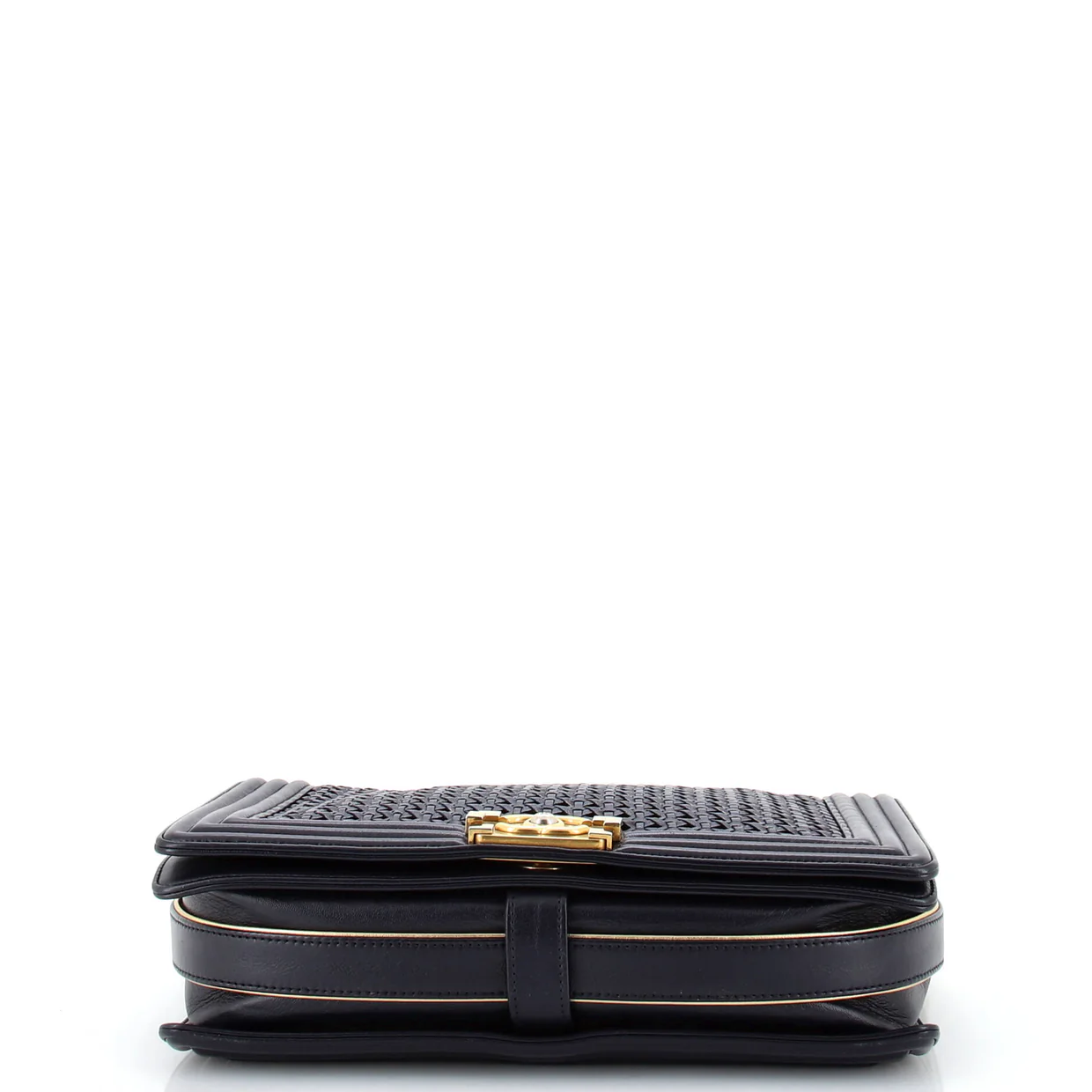 Boy Flap Bag Braided Sheepskin New Medium - Deep Luxury