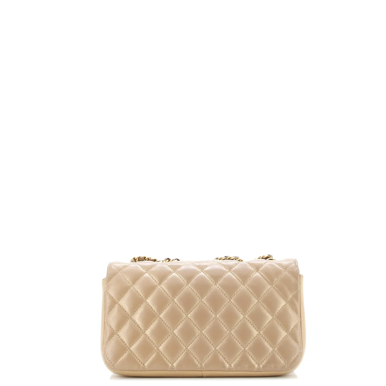 CC Chic Double Flap Bag Quilted Lambskin Small - Deep Luxury