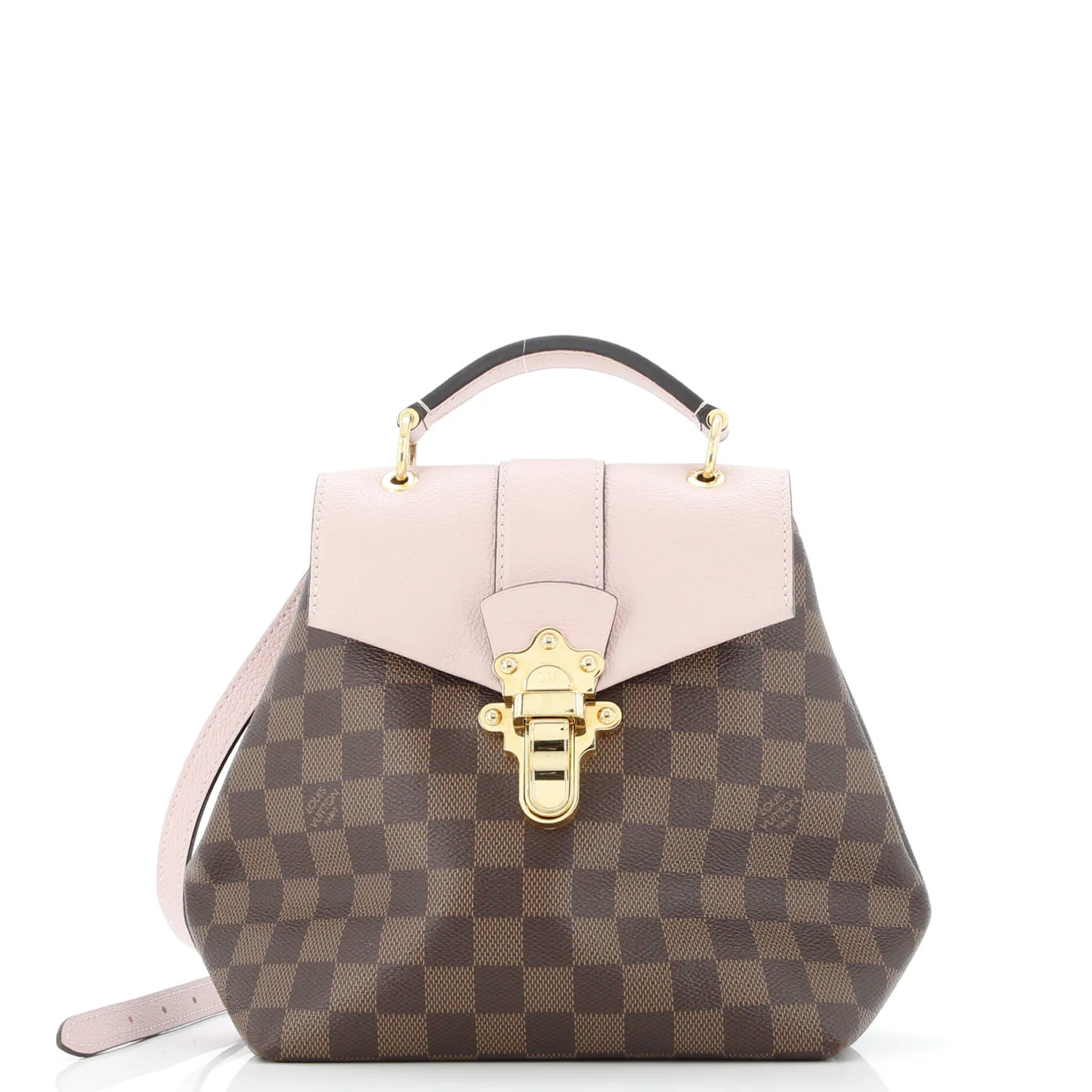 Clapton Backpack Damier and Leather - Deep Luxury