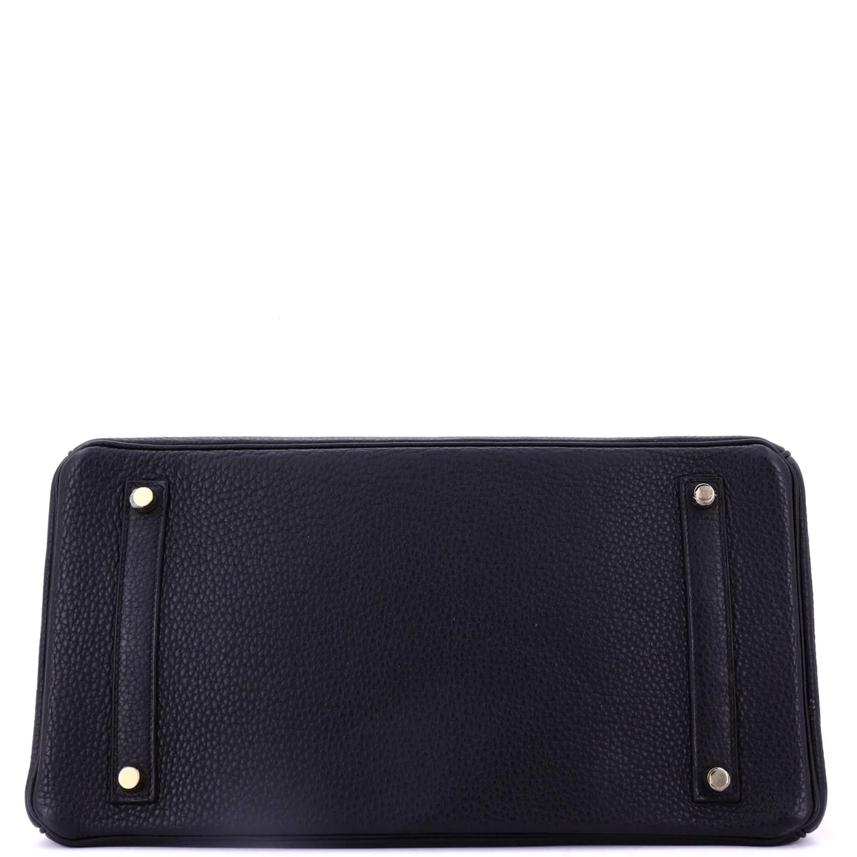 Birkin Handbag Noir Clemence with Gold Hardware 35 - Deep Luxury