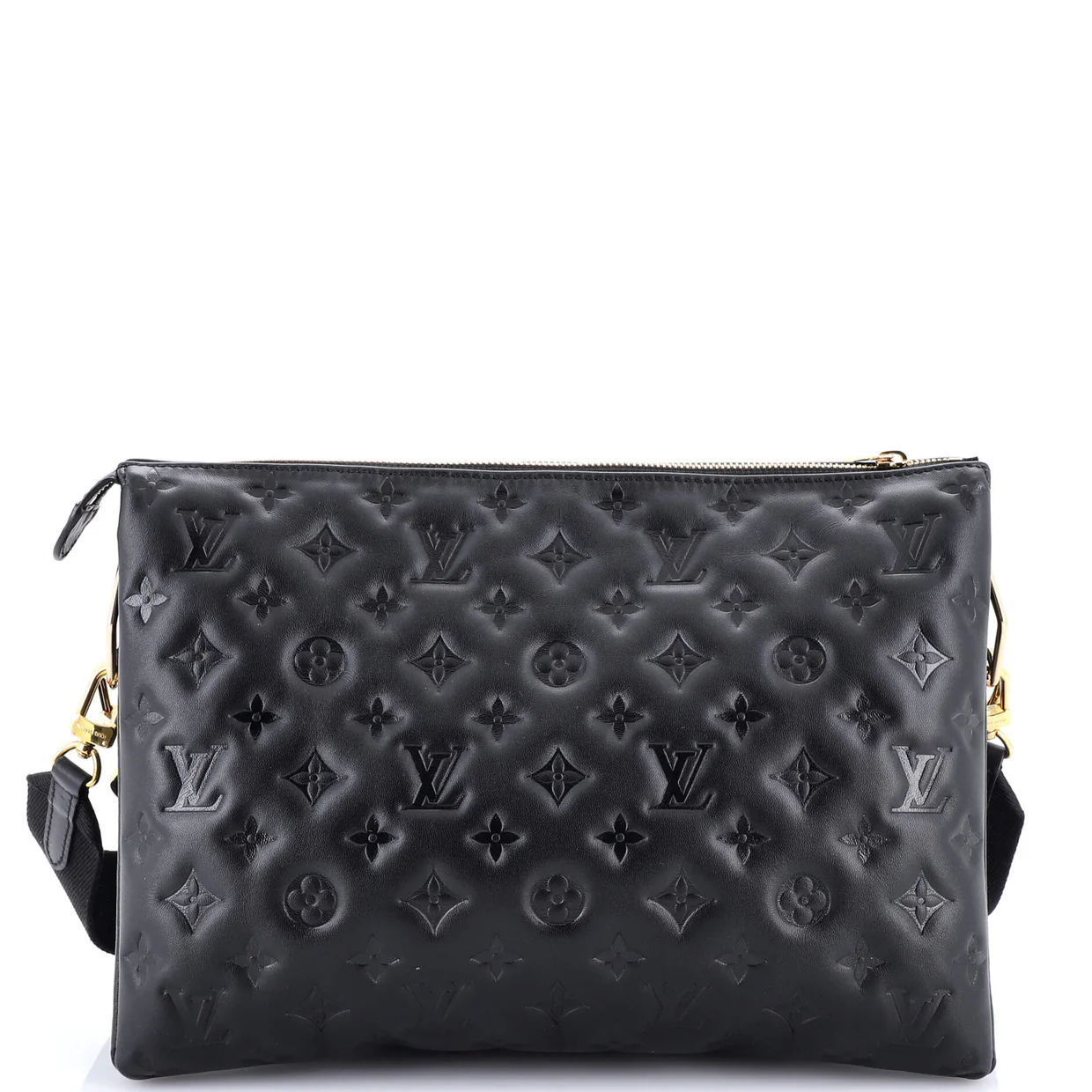 Coussin Bag Monogram Embossed Lambskin MM - Deep Luxury