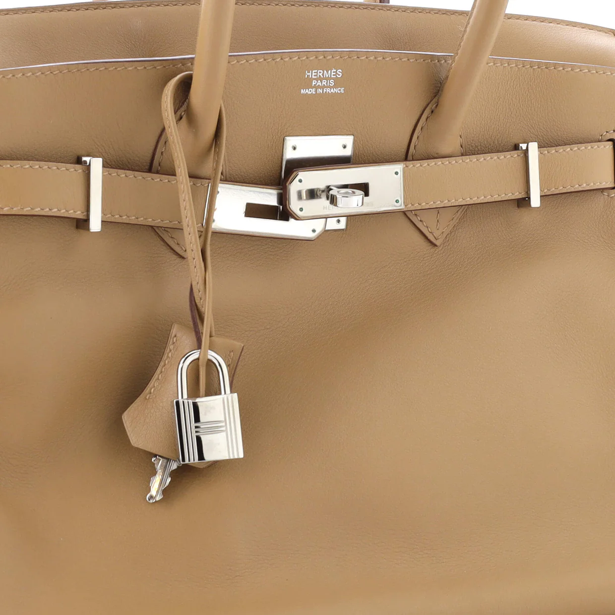 Birkin Handbag Biscuit Swift with Palladium Hardware 30 - Deep Luxury