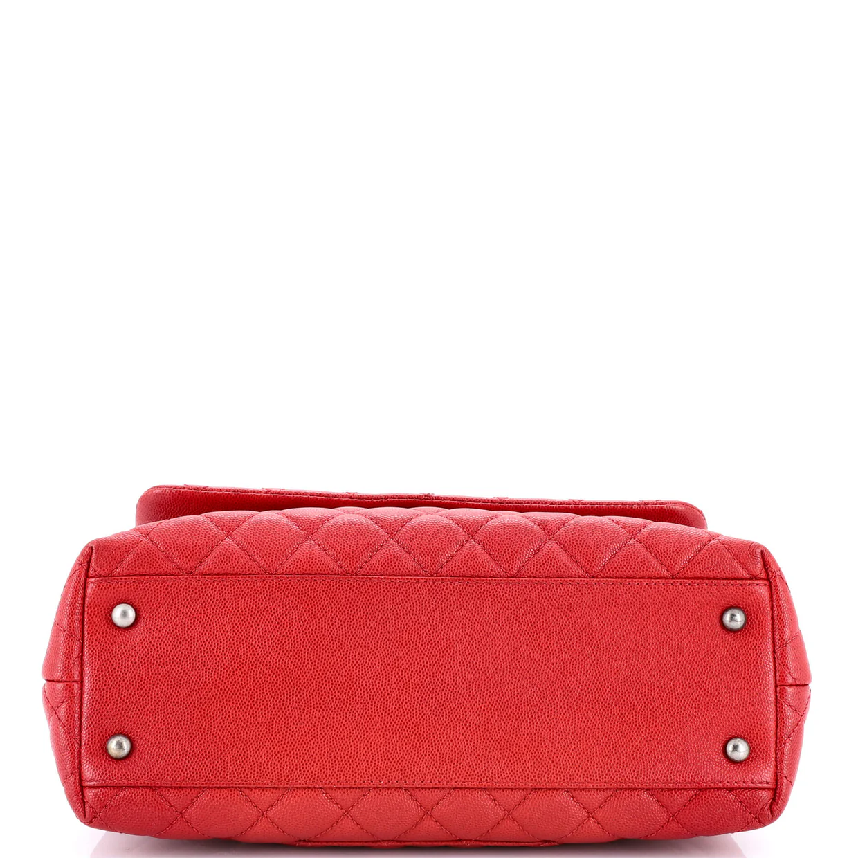 Coco Top Handle Bag Quilted Caviar Small - Deep Luxury