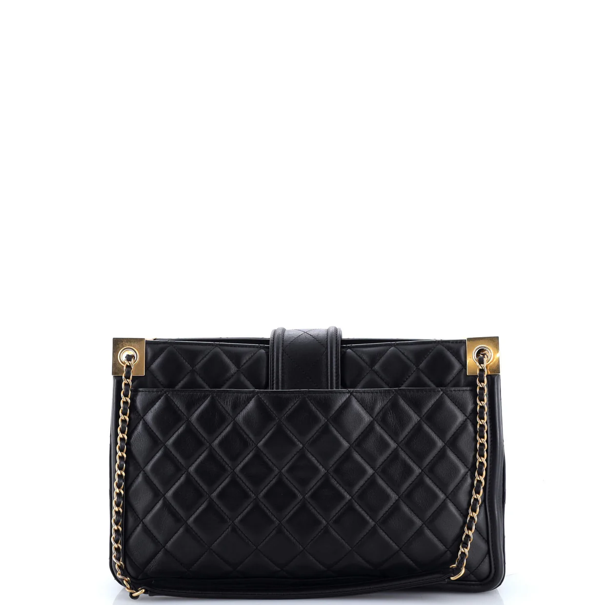 Elegant CC Tote Quilted Lambskin Medium - Deep Luxury