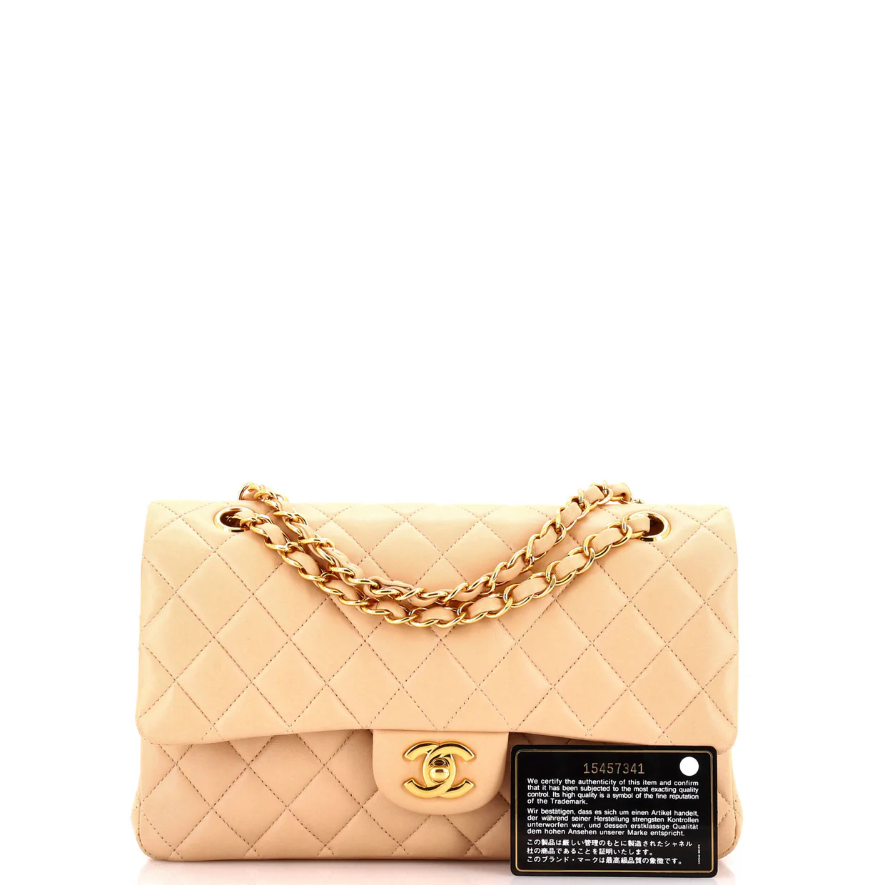 Classic Double Flap Bag Quilted Lambskin Medium - Deep Luxury