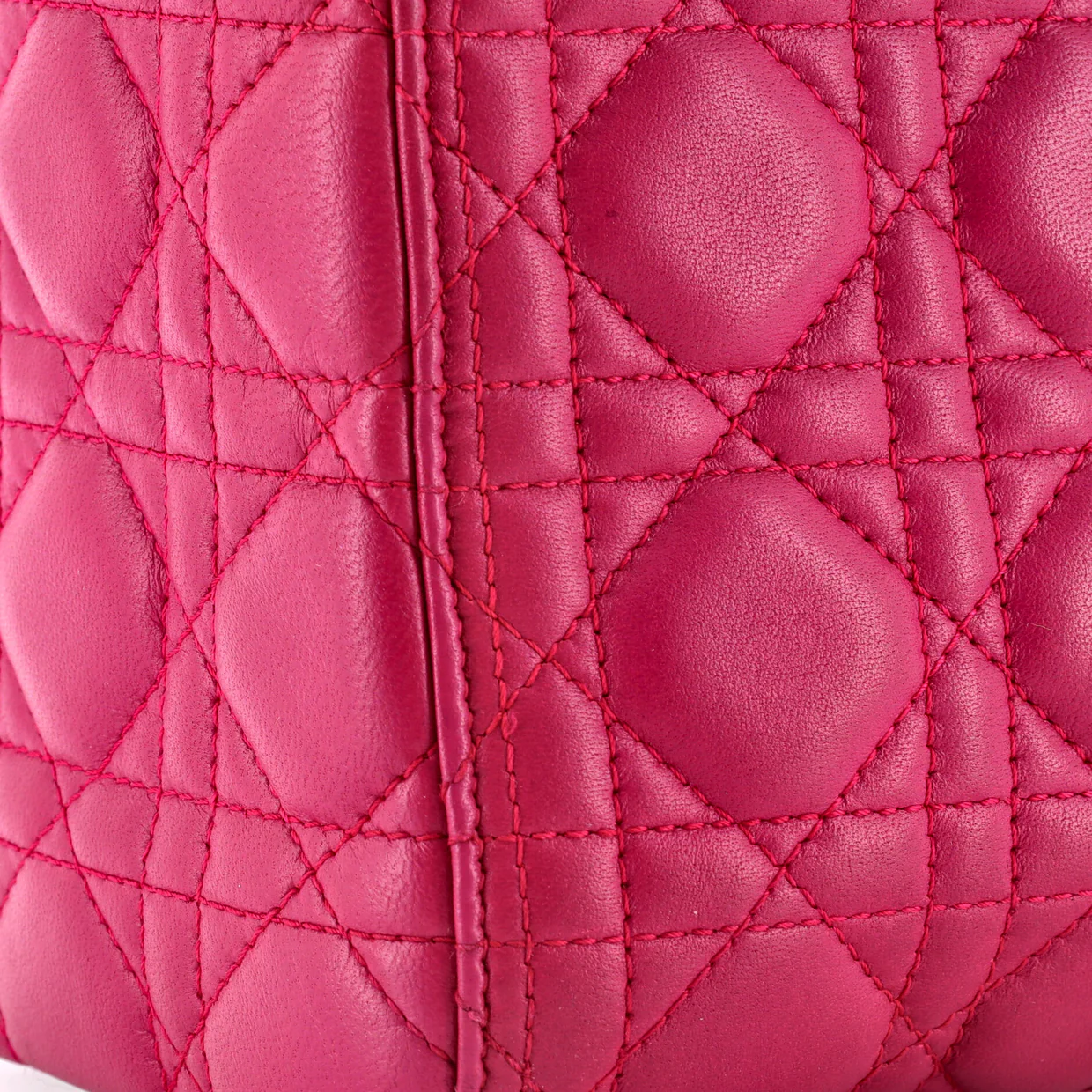 Lady Dior Bag Cannage Quilt Lambskin Medium - Deep Luxury