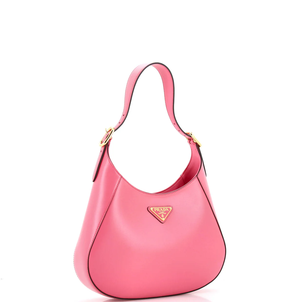 Cleo Shoulder Bag Box Calf Medium - Deep Luxury