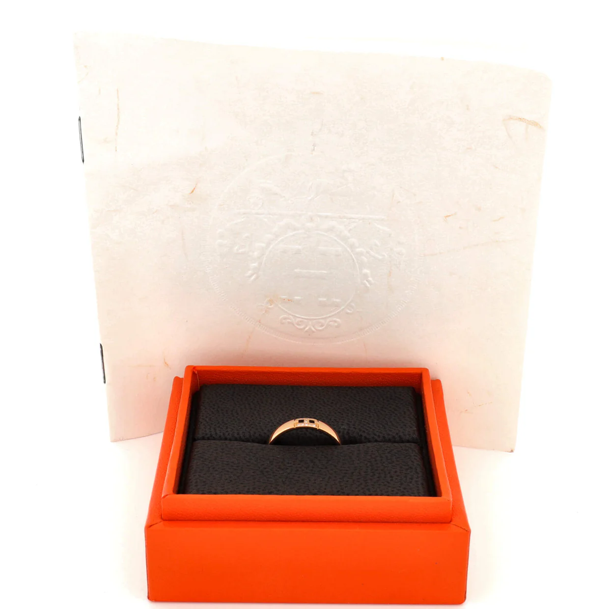Ever Herakles Wedding Band Ring 18K Rose Gold with Diamonds - Deep Luxury