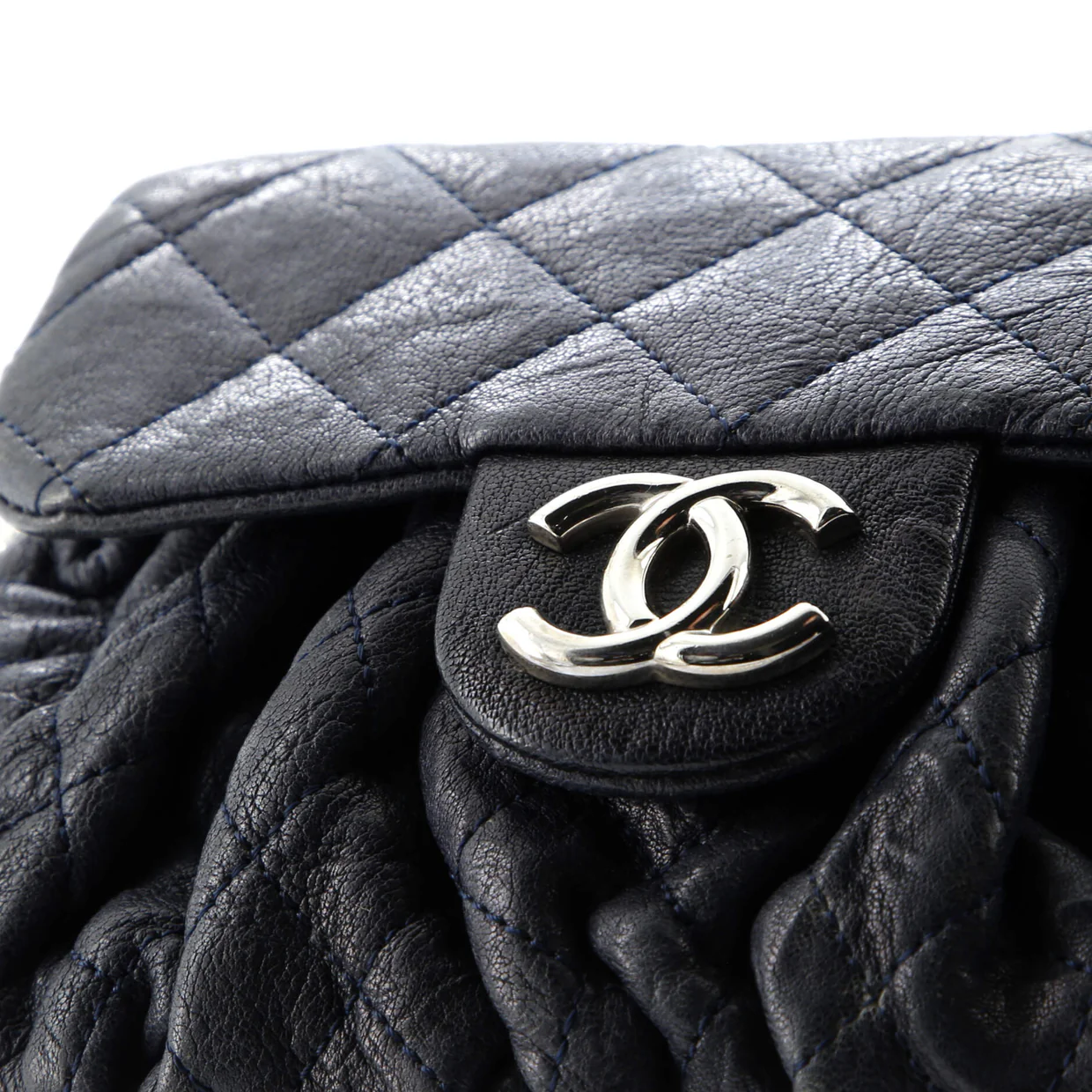 Chain Around Flap Bag Quilted Leather Small - Deep Luxury