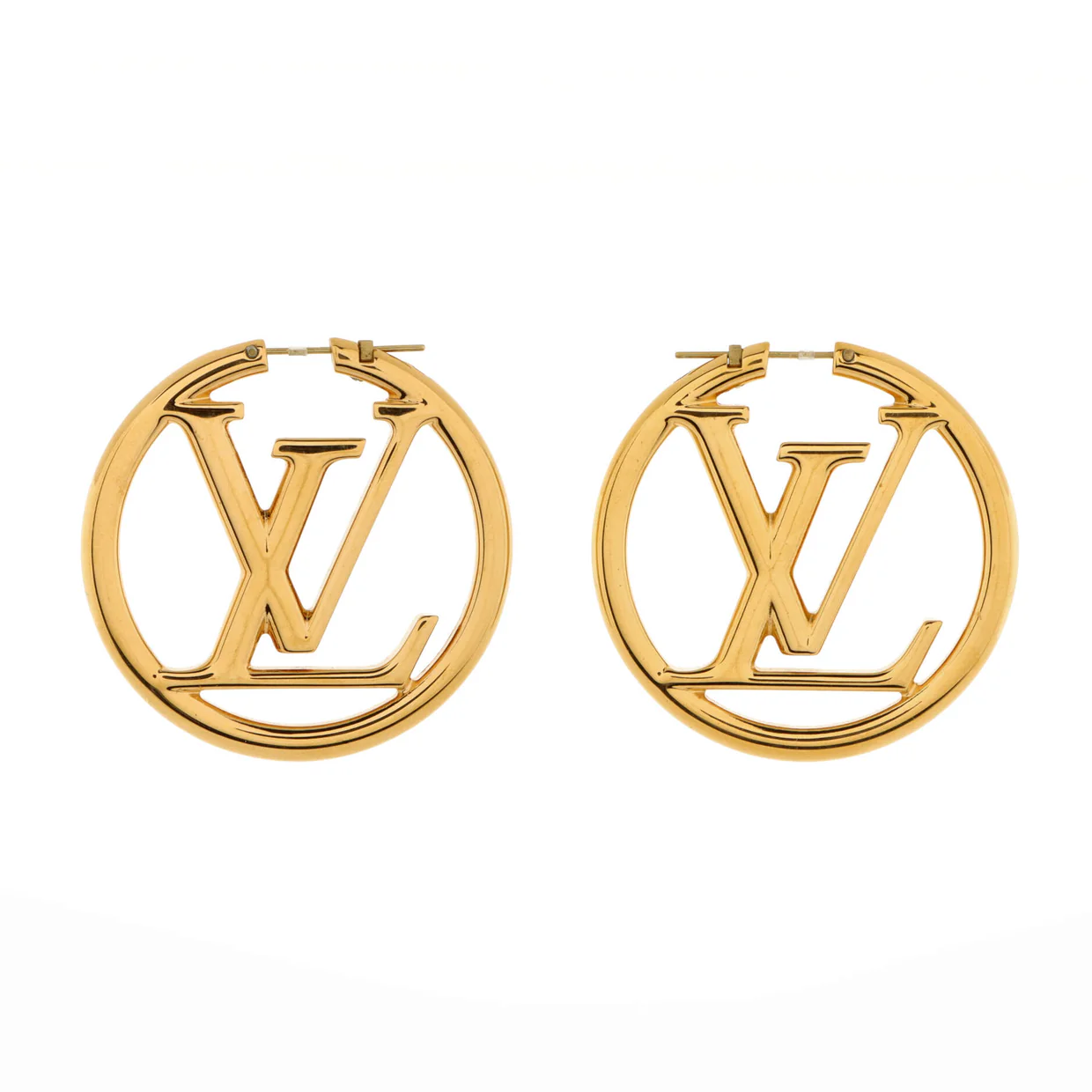 Louise Hoop Earrings Metal GM - Deep Luxury