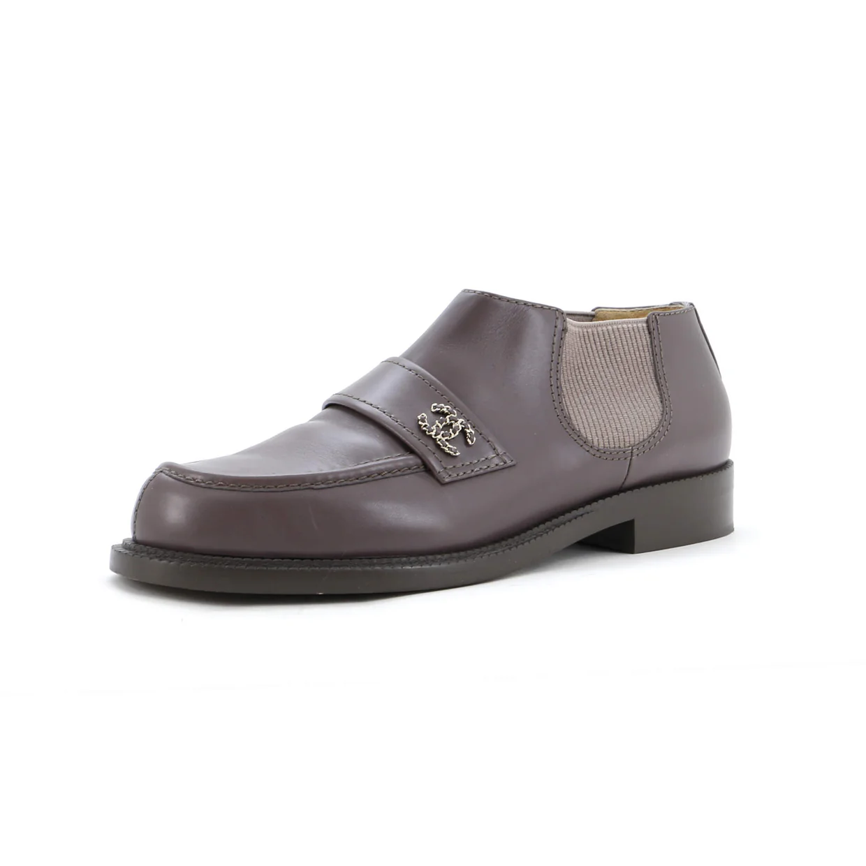 Women's CC Elastic Short Boots Leather - Deep Luxury