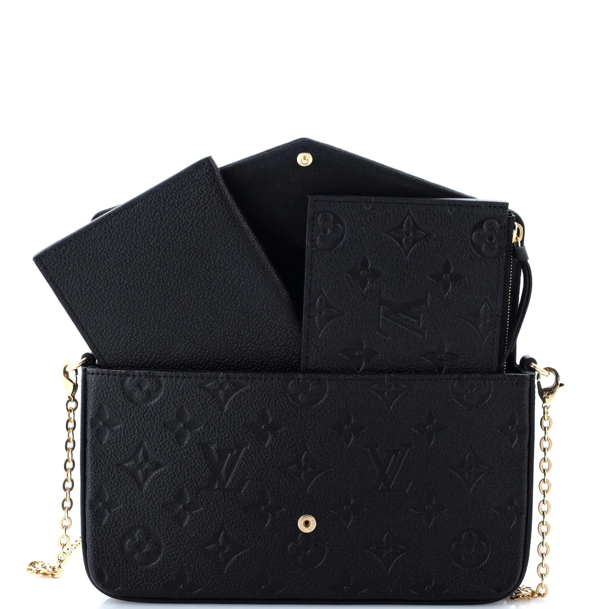 Felicie Pochette Monogram Empreinte Leather - Deep Luxury