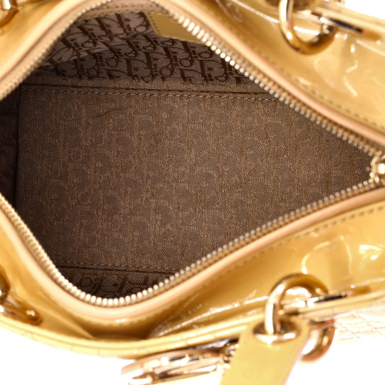 Lady Dior Bag Cannage Quilt Patent Medium - Deep Luxury