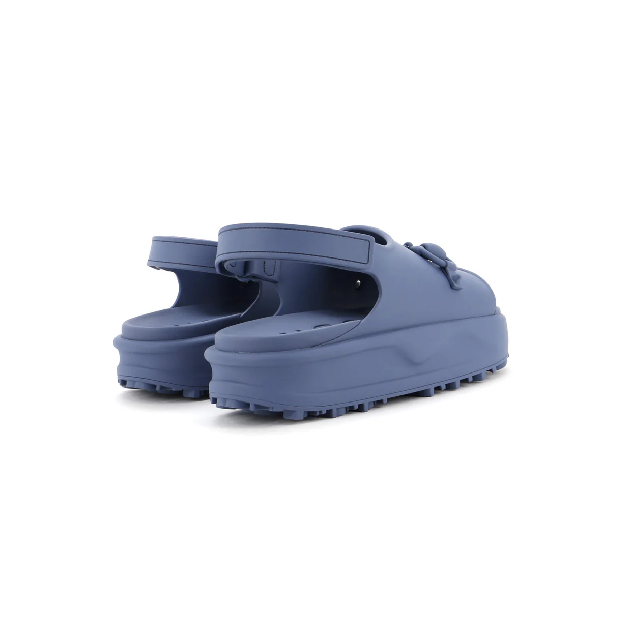 Women's Horsebit Touch Velcro Sandals Rubber - Deep Luxury
