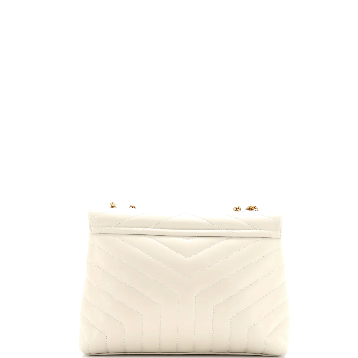 Loulou Shoulder Bag Matelasse Chevron Leather Medium - Deep Luxury