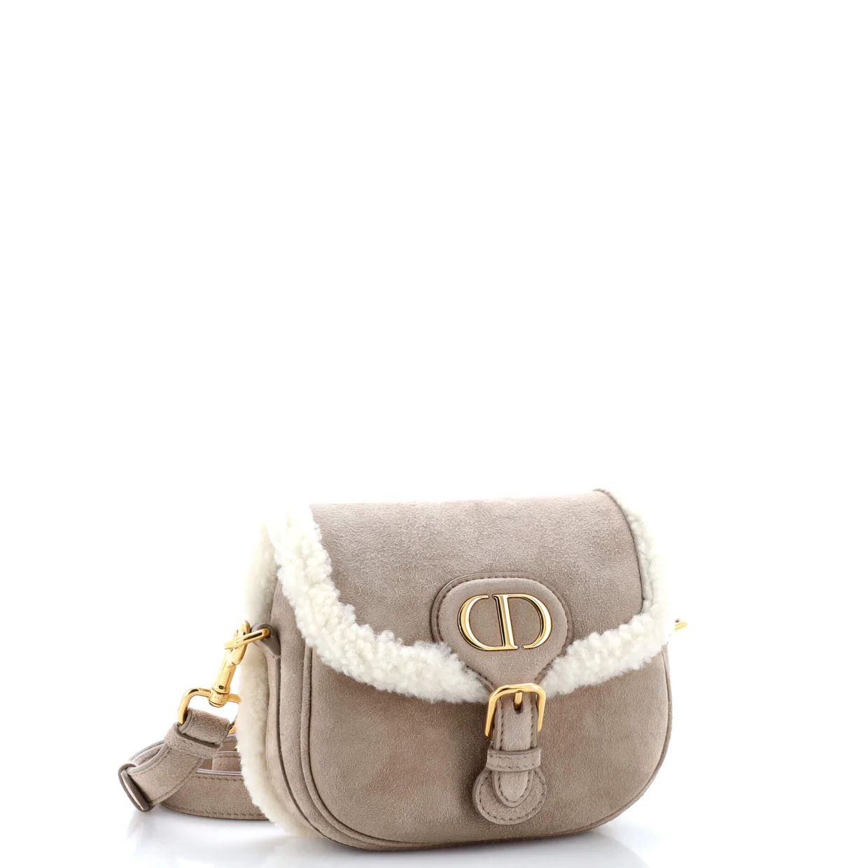 Bobby Flap Bag Shearling Small - Deep Luxury