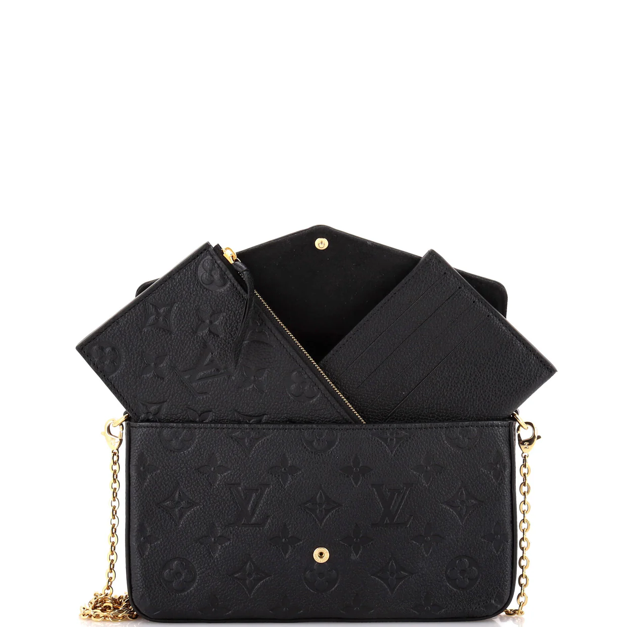 Felicie Pochette Monogram Empreinte Leather - Deep Luxury