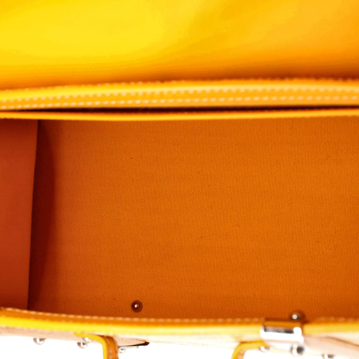 Structured Saigon Top Handle Bag Coated Canvas with Leather Mini - Deep Luxury