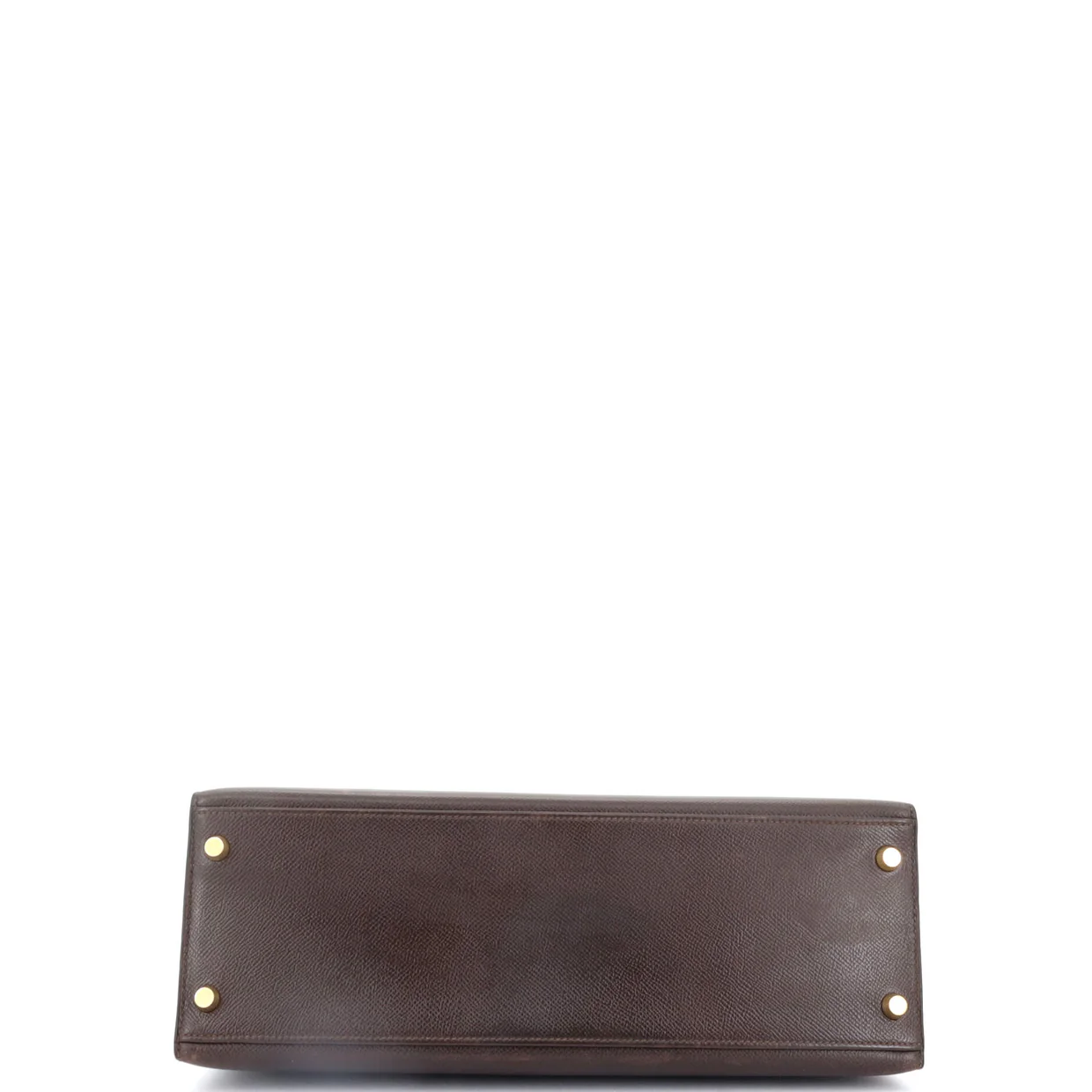 Kelly Handbag Ebene Courchevel with Gold Hardware 32 - Deep Luxury