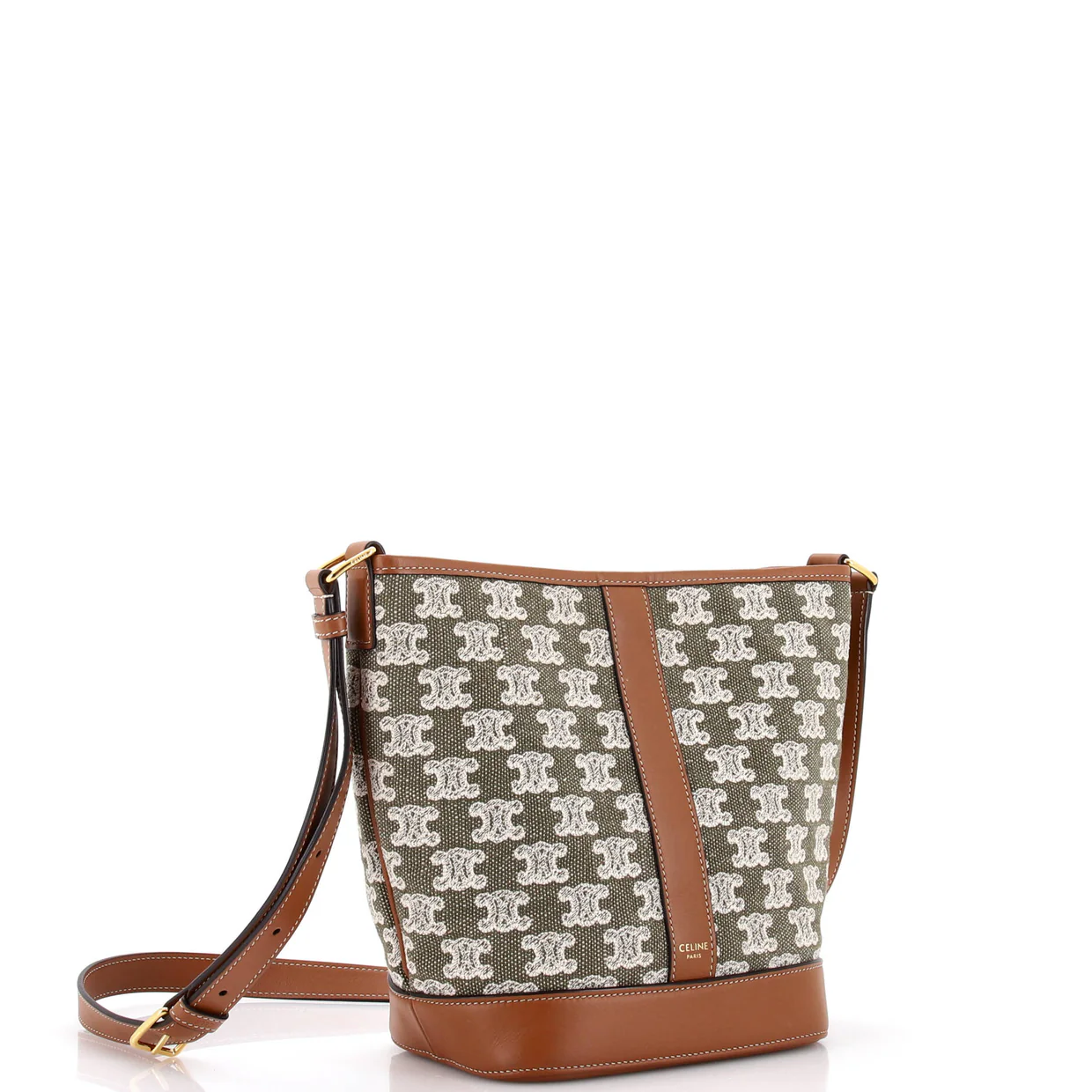 Bucket Shoulder Bag Triomphe Canvas Small - Deep Luxury