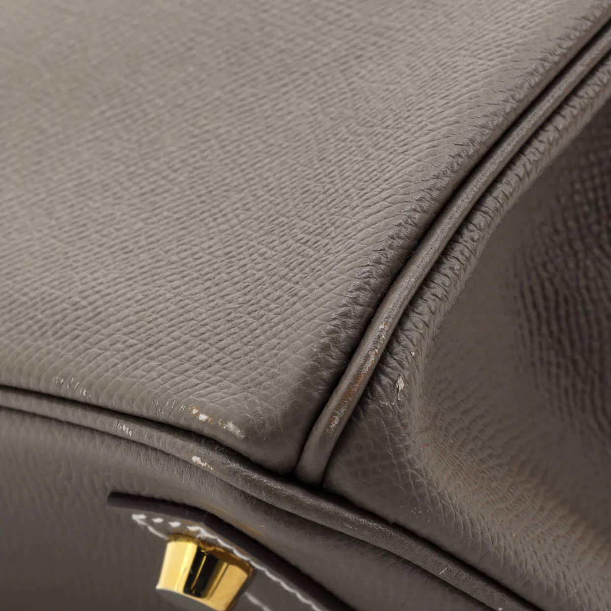 Birkin Handbag Grey Epsom with Gold Hardware 30 - Deep Luxury