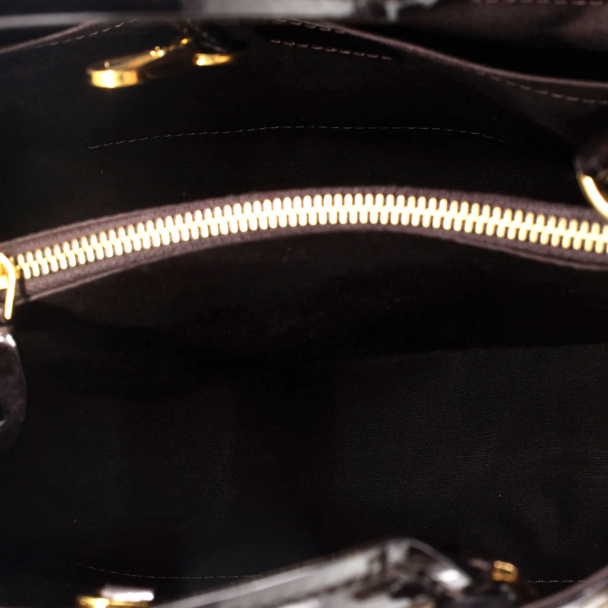 Montaigne Handbag Monogram Vernis MM - Deep Luxury