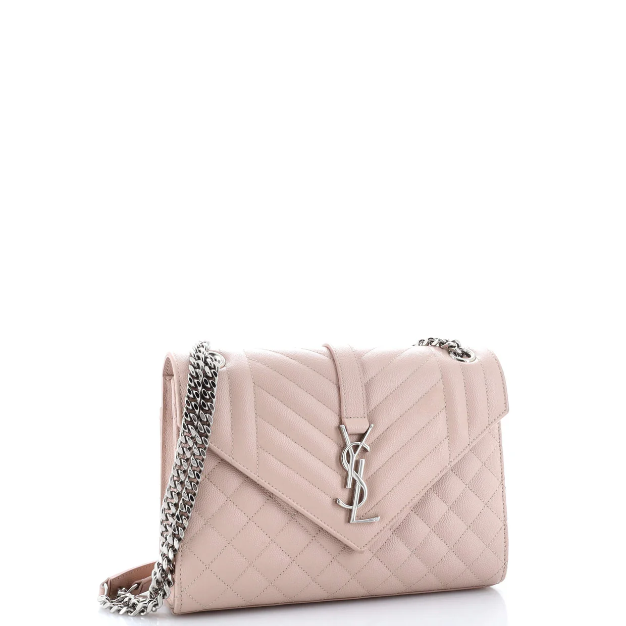 Classic Monogram Envelope Satchel Mixed Matelasse Leather Medium - Deep Luxury