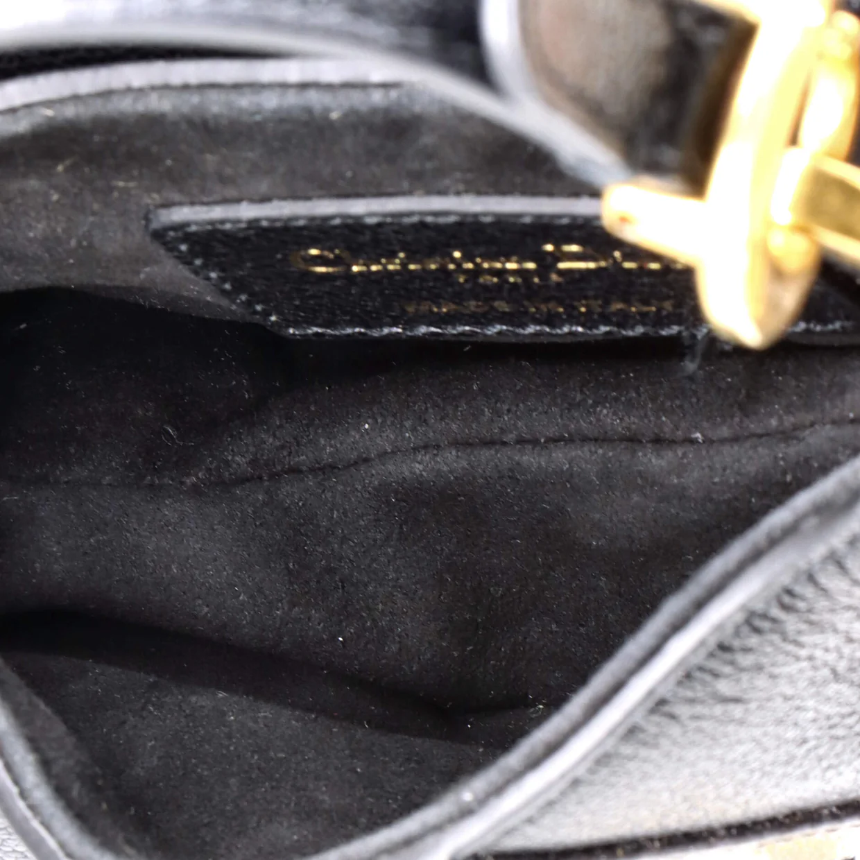 Saddle Handbag with Strap Leather Micro - Deep Luxury