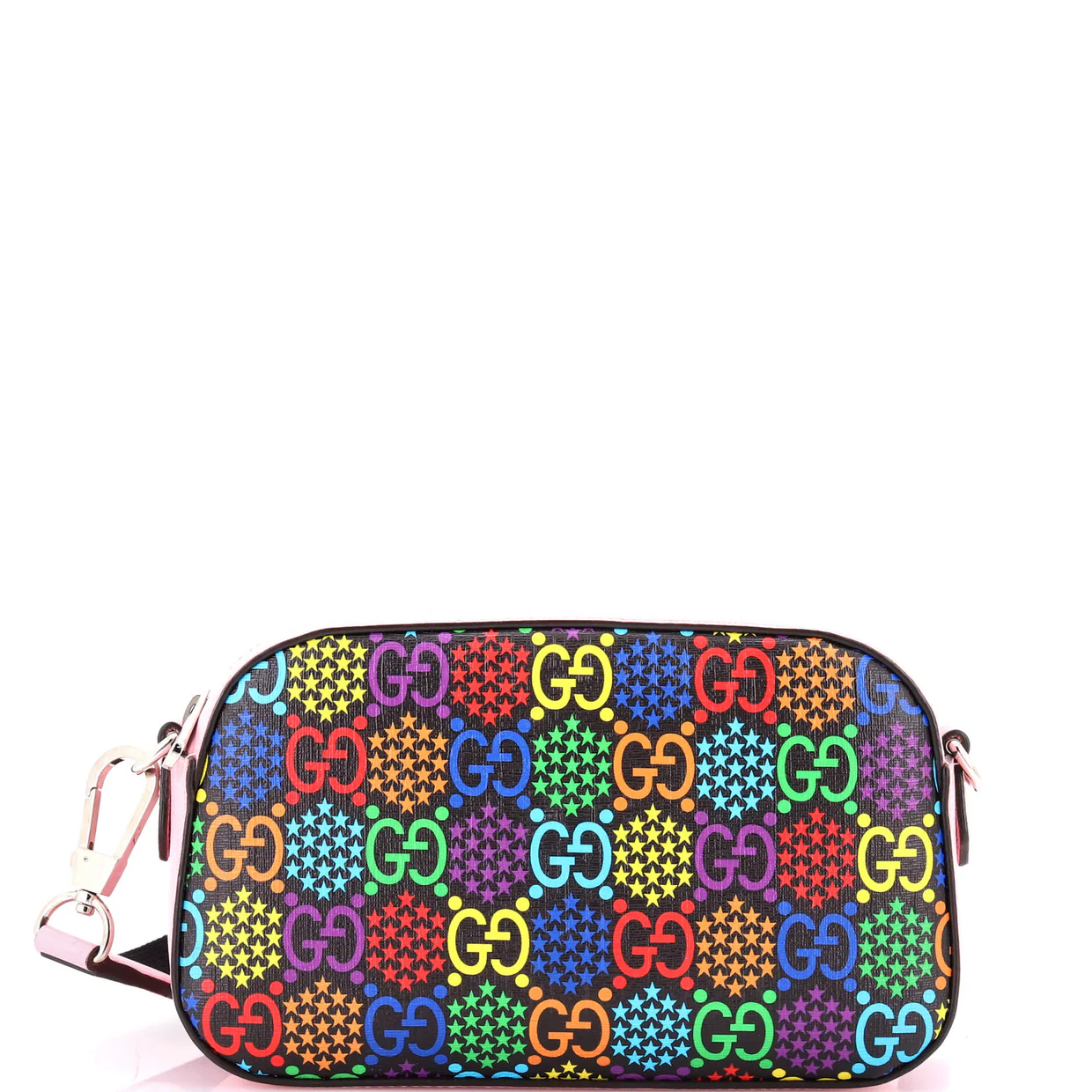 Camera Crossbody Bag Psychedelic Print GG Coated Canvas Small - Deep Luxury