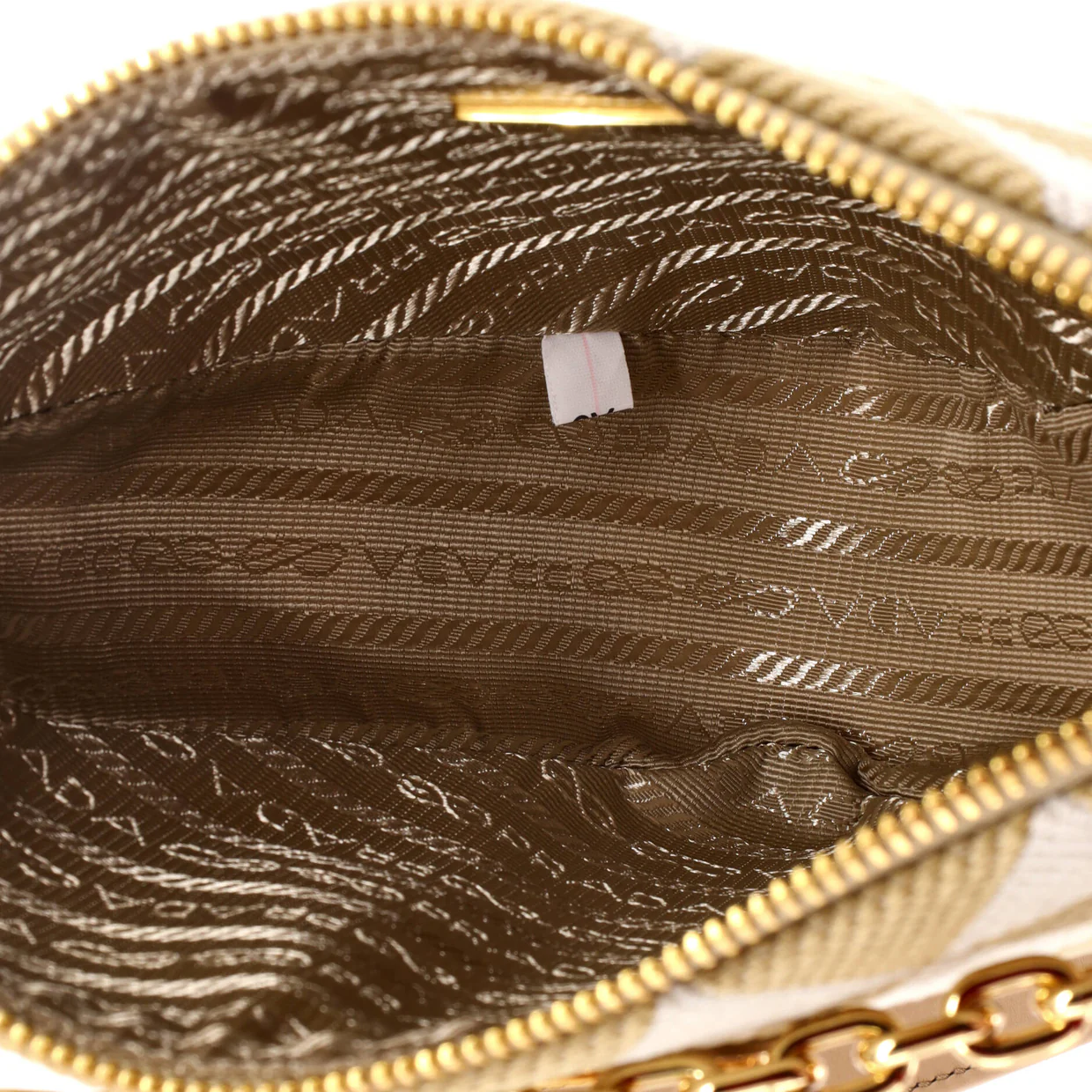 Symbole Triangle Bag Leather and Jacquard Mini - Deep Luxury
