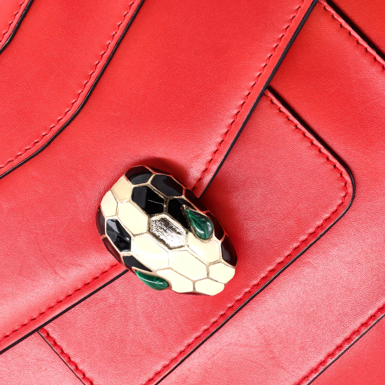 Serpenti Forever Square Shoulder Bag Leather Medium - Deep Luxury