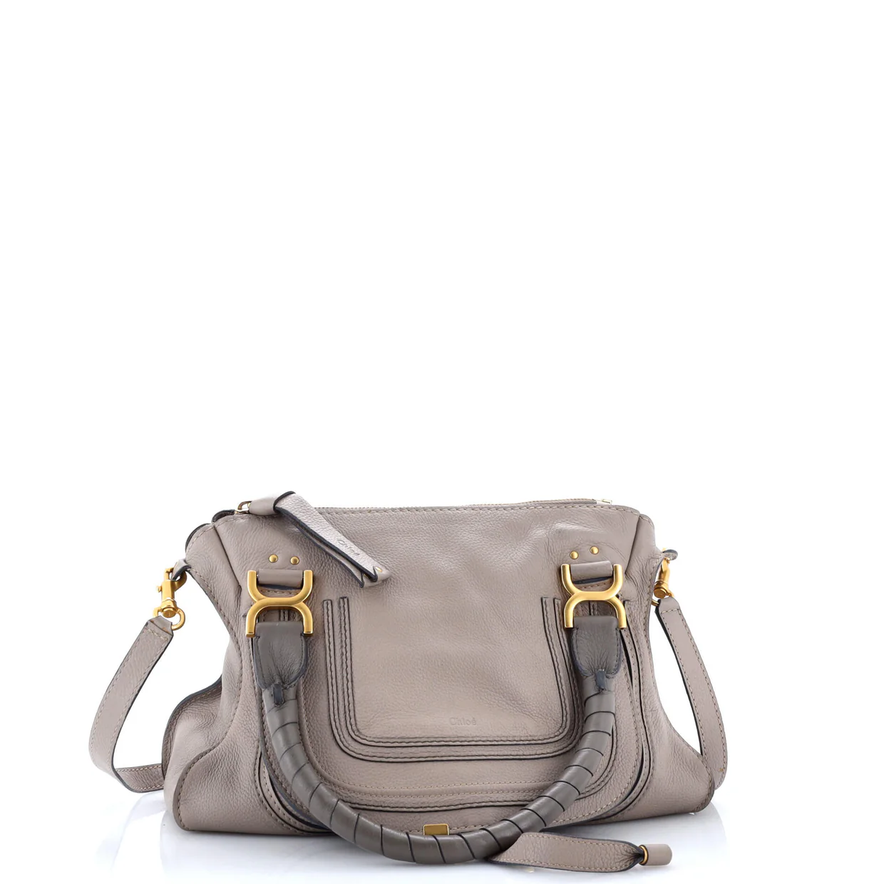 Marcie Satchel Leather Small - Deep Luxury